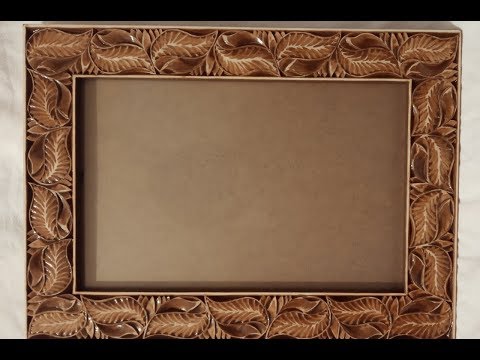 Видео: Резная фото рамка, резьба по дереву