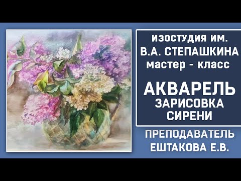 Видео: АКВАРЕЛЬ зарисовка СИРЕНИ.