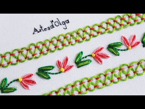 Видео: Ручная вышивка: декоративные стежки (урок № 11)