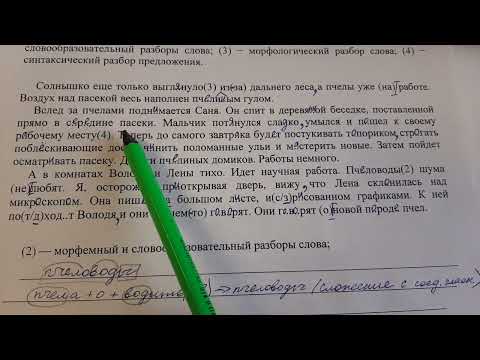 Видео: Трениров.зад.№2 ВПР по русс.яз.6 кл.1часть.