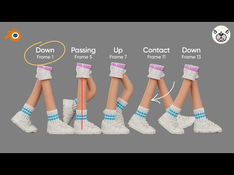 Видео: Анимируем походку за 10 минут в Blender
