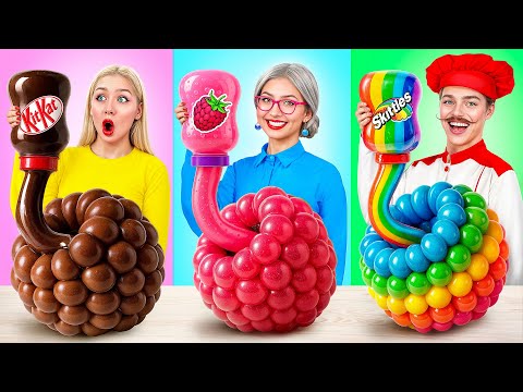 Видео: Кулинарный Челлендж: Я против Бабушки | Удивительные Лайфхаки и Хитрости от Candy DO