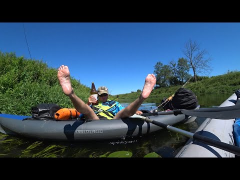 Видео: Сплав по реке | Ночевка и немного рыбалки