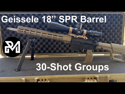 Видео: Нарезной ствол Geissele 18” SPR Cut: осмотр и группы с 4 зарядами