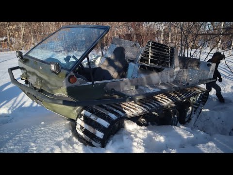 Видео: Выезд гусеничного вездехода. Все пошло не по плану.