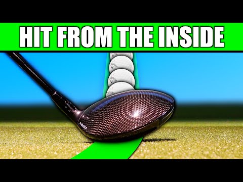 Видео: Ударьте изнутри для длинных прямых ударов (простой совет по гольфу)