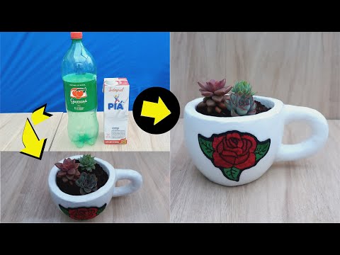 Видео: ЦЕМЕНТНАЯ ВАЗА ИЗ ПЭТ-БУТЫЛКИ И МОЛОКА