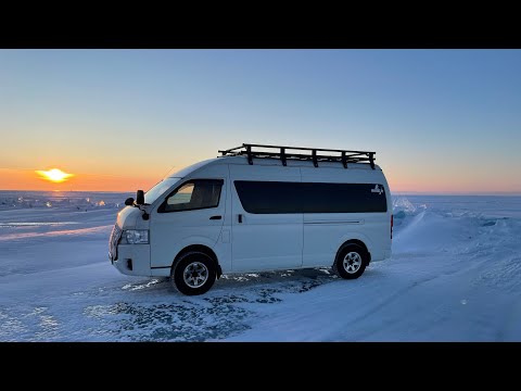 Видео: Тойота хайс начинаю весенние работы с автобусом))