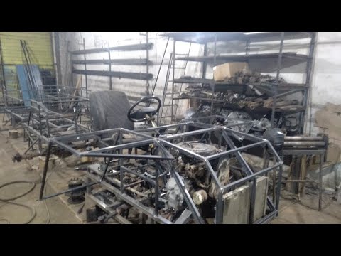 Видео: вездеход на шинах ураган и двигатель Ока часть первая