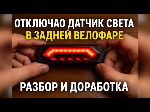 Видео: KS-SF31 5 в 1: Смарт-велофонарь без датчика света | Разборка и доработка