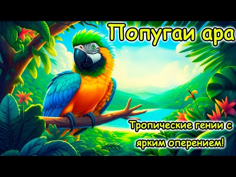 Видео: Попугаи ара: Тропические гении с ярким оперением!