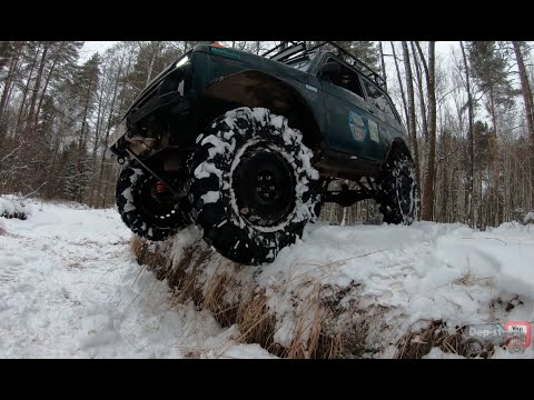 Видео: Нивы на 38 и 36 тракторах.Белая на АКПП и с мотором BMW/тестовый выезд