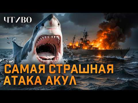 Видео: Крушение крейсера «Индианаполис» и самая масштабная атака акул / ЧТИВО
