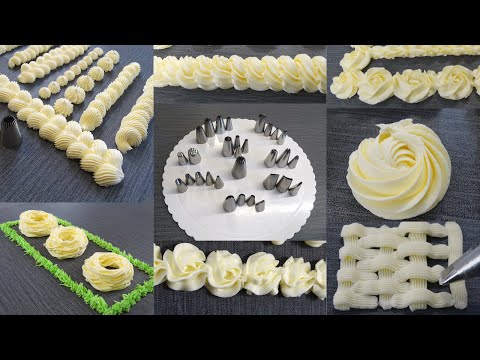 Видео: !Как пользоваться основными насадками в кондитерских изделиях❗!