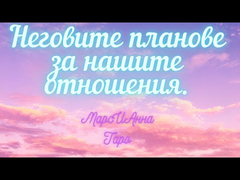 Видео: Неговите планове за нашите отношения./Таро онлайн с един вариант