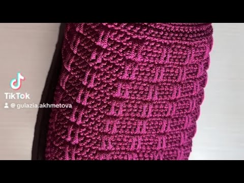 Видео: Вязание тапочки с кручком аяқ киім тоқу кручокпен