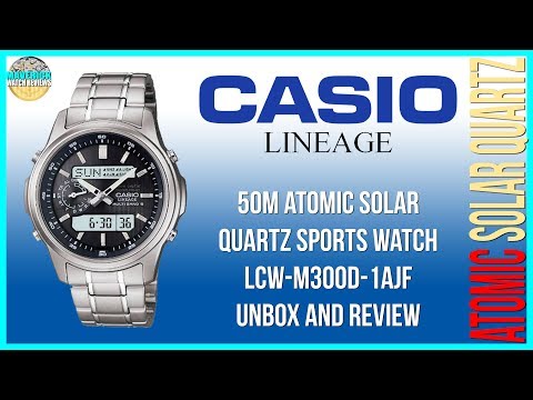 Видео: Маленький, но мощный! | Casio Lineage 50m Atomic Solar Quartz LCW-M300D-1AJF Распаковка и обзор