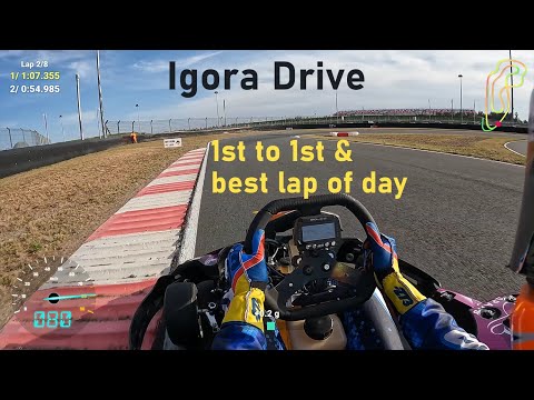 Видео: Лучшее время на картодроме Igora Drive (г. Санкт-Петербург) // Go Pro 10 // Aim SOLO 2