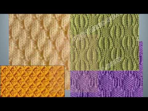 Видео: Рельефные Теневые узоры спицами - 3, со схемами. Knitting  Knitted Diy