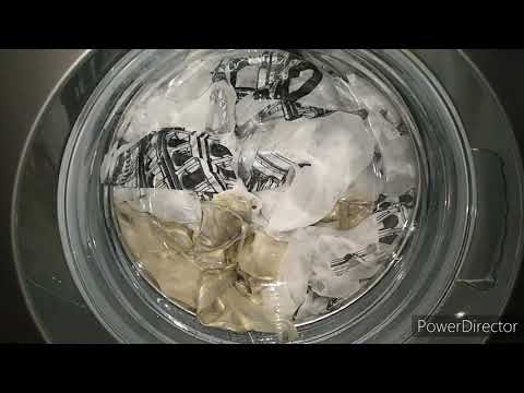 Видео: Стирка штор на машинке самсунг. Быстрая 20' 40 *400 об/мин