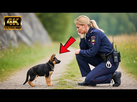 Видео: Щенок без конца следует за полицейской – собака раскрывает тайну, тронувшую миллионы сердец
