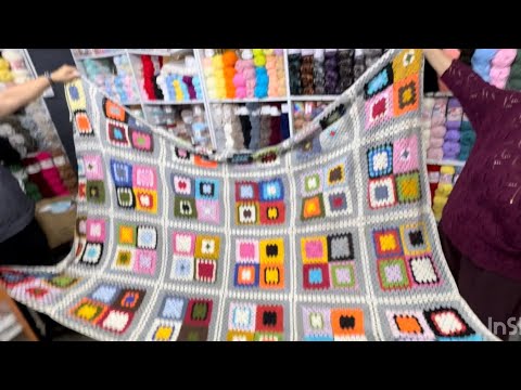 Видео: Турецкая пряжа и ткани на рынке в Измире/Гуляем с Леной/ #покупкапряжи #турецкаяпряжа #жизньвтурции 