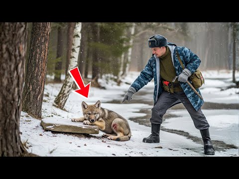 Видео: В метель ветеран-егерь поднял умирающего волчонка — Спустя два года стая вернулась, и дальше произ..