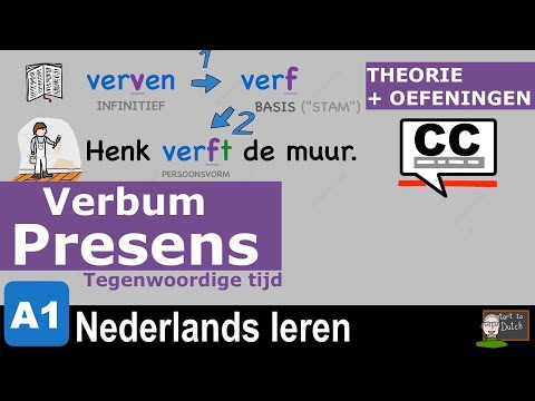 Видео: NT2  A1 Спряжение глаголов настоящего времени - основa /корень глагола   #learndutch 1.1 - Урок 3.05