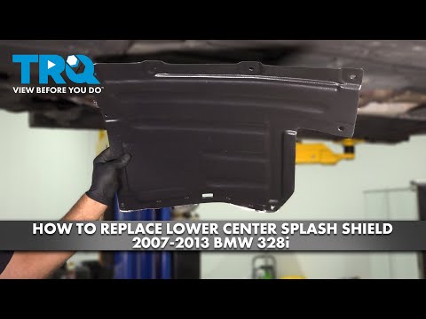 Видео: Как заменить нижний центральный брызговик на BMW 328i 2007-2013 гг.