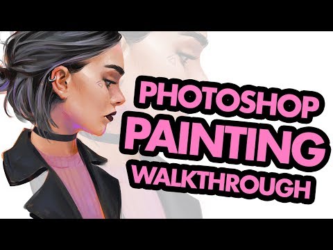 Видео: Рабочий процесс цифровой живописи в Photoshop