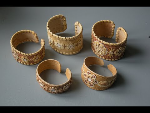 Видео: Как сделать браслет из бересты