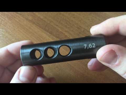 Видео: SRVV дульный тормоз компенсатор установка и подгонка на сайгу 7,62*39