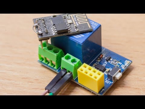 Видео: Релейный модуль для ESP8266, ESP-01S Relay
