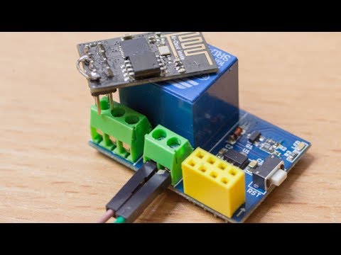 Видео: Релейный модуль для ESP8266, ESP-01S Relay