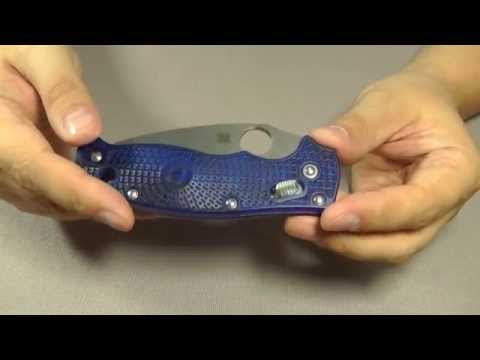 Видео: Нож Spyderco Manix 2 Blue Lightweight. Легкий паучок.