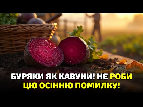 Видео: Не копай буряк зарано! Ось чому твій урожай гіркий і дерев’яний!
