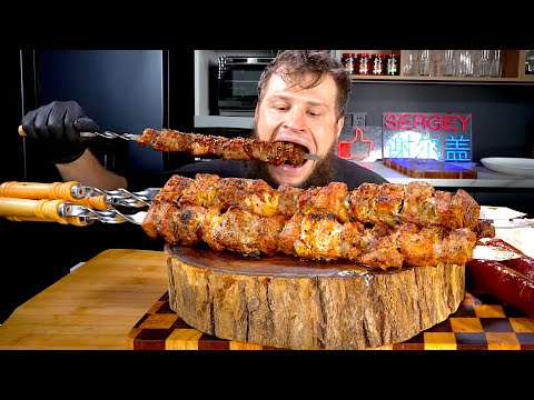 Видео: HOME STYLE BBQ MEAT AND SAUSAGES, ASMR MUKBANG, АСМР МУКБАНГ, 먹방, 大食い, たべる, 谢尔盖