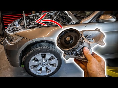 Видео: Установка водяного насоса BMW E90 320D: техническое обслуживание E46 E92 M47
