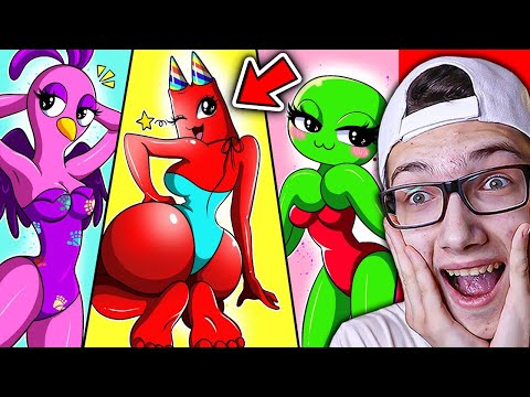 Видео: ЧТО ЕСЛИ МОНСТРЫ ДЕВОЧКИ ?! 😳 РАДУЖНЫЕ ДРУЗЬЯ ROBLOX