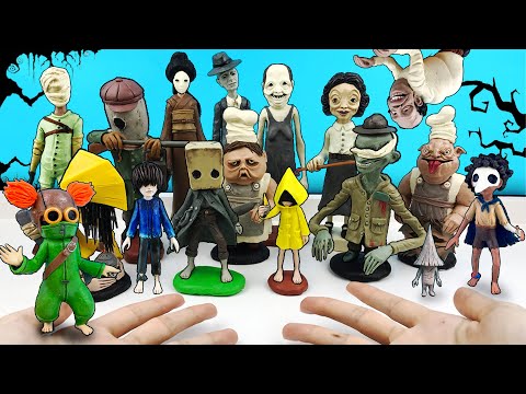 Видео: Все МАЛЕНЬКИЕ КОШМАРЫ 3, 2 и 1 часть из Пластилина ✅ Лепка фигурок из Little Nightmares | Туториал