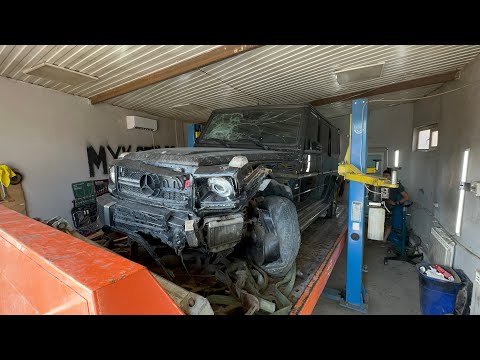 Видео: Mercedes Benz G-CLASS , после ДТП