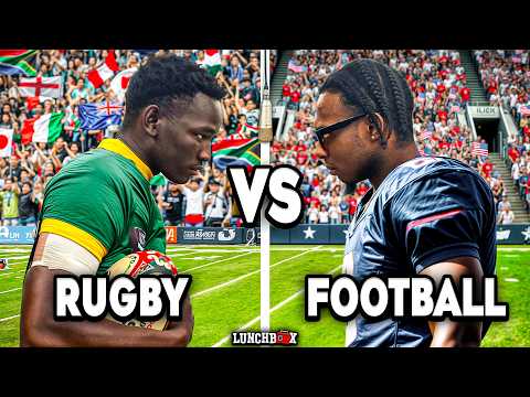 Видео: РЕГБИ против ФУТБОЛА (Кто круче?) с участием профессионального игрока в регби