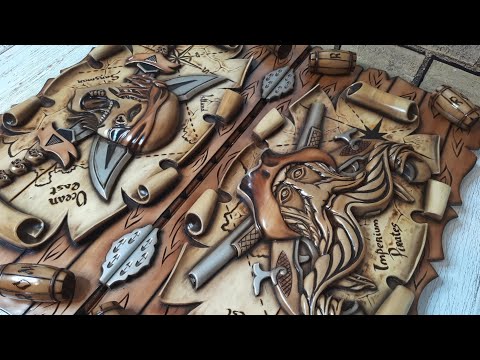 Видео: Нарды ручной работы резные