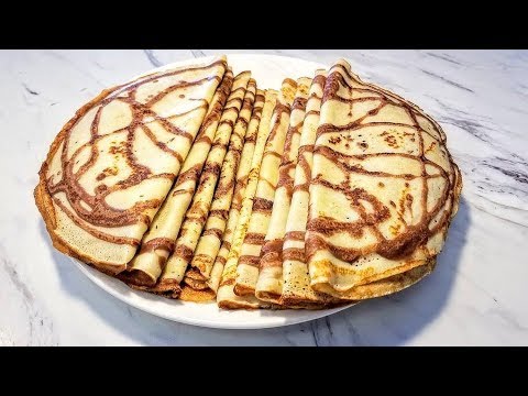 Видео: БЛИНЫ .ВКУСНЫЕ ТОНЕНЬКИЕ БЛИНЧИКИ ЗЕБРА.