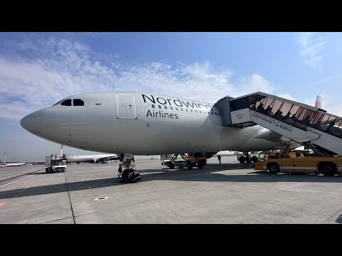 Видео: Посадка и руление к стоянке Airbus A330-300 А/К Nordwind Airlines “RA-73850” в Шереметьево