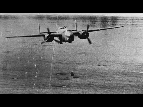 Видео: Япония Никогда Не Ожидала, Что Носы B-25 С Восьмью Пушками Смогут Разрезать Корабли Надвое