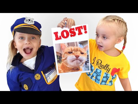 Видео: Алиса и папа ищут Еву и Кота которые пропали