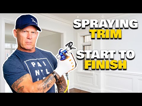 Видео: Покраска отделки без СЛЕДОВ КИСТИ!
