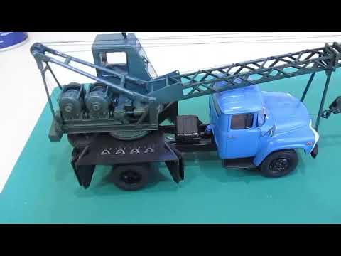 Видео: Сборная модель AVD models автокран АК-75В(130)