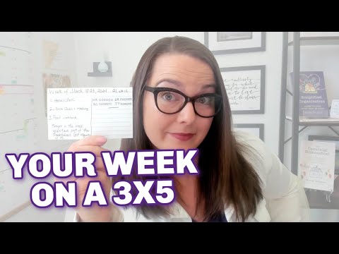 Видео: Ваш еженедельный планировщик на карточках! Просто. Легко. Дешево.